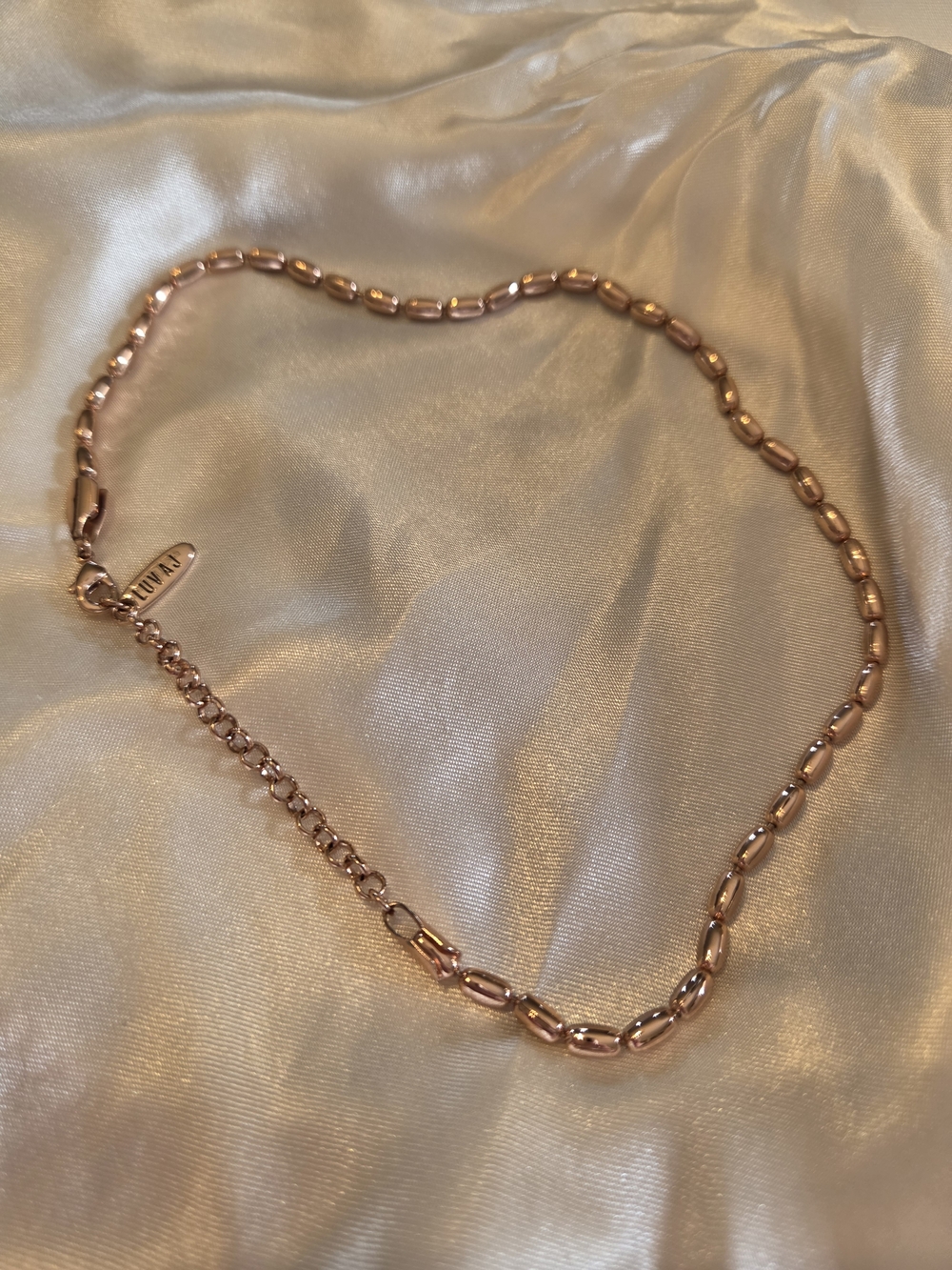 Luv Aj Rose Gold Choker Necklace